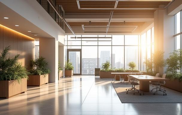 Example of commercial photography for a modern office space