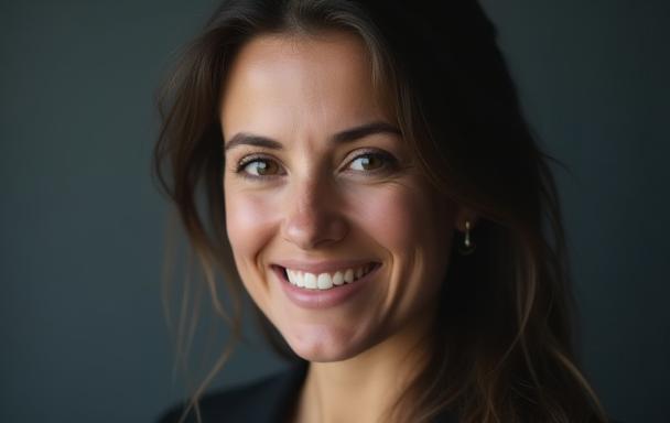 Example of professional portrait photography in studio